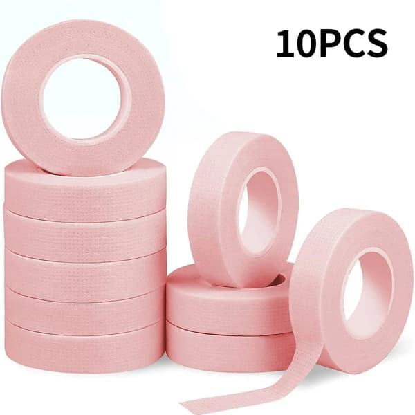 Ögonfranstejp, Skonsam vidhäftning, Lätt att ta bort,10st rosa