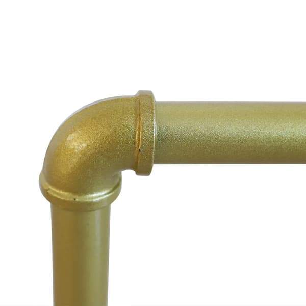 Tøjstativ, Justerbar Højde, Elegant Design,Guld