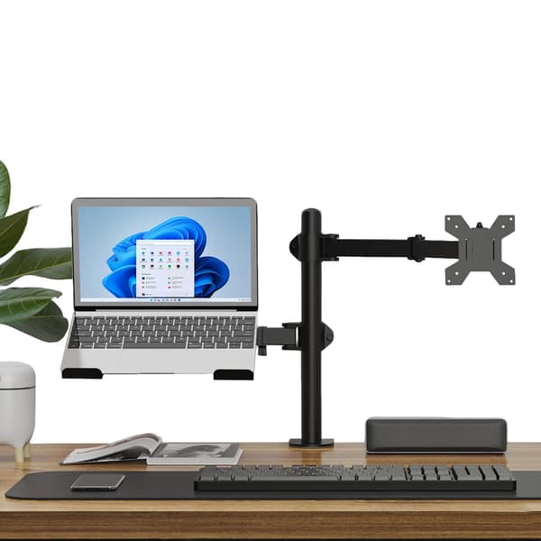 Monitorarm, Ergonomisk Design, 360° Rotation,Sort(pl)