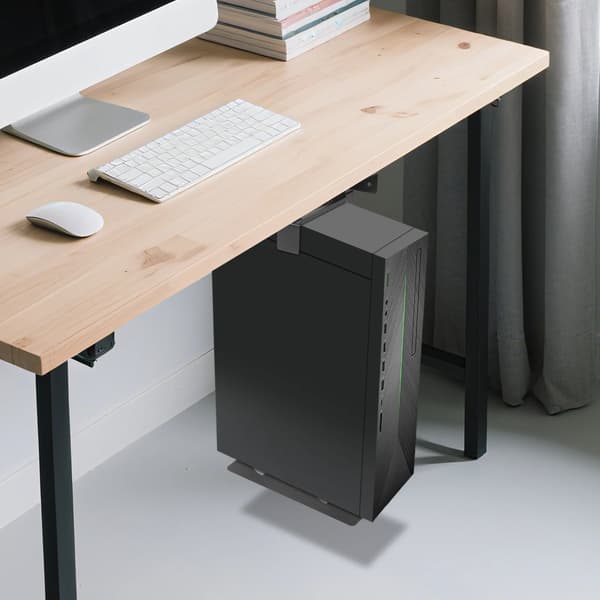 Datorlåda Montering, Platsbesparande Design, Justerbar Höjd,svart