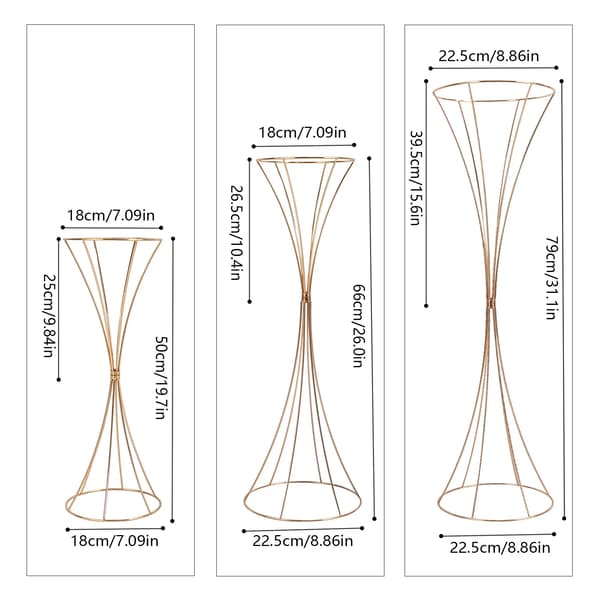 Blomsterstand, Elegant Design, Holdbar Konstruktion,Guld