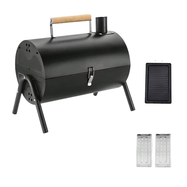 Kulgrill, Letvægtsdesign, Kompakt og Bærbar,sort