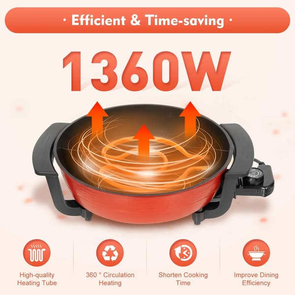 Hot Pot, 6L kapacitet, justerbare temperaturindstillinger,sort