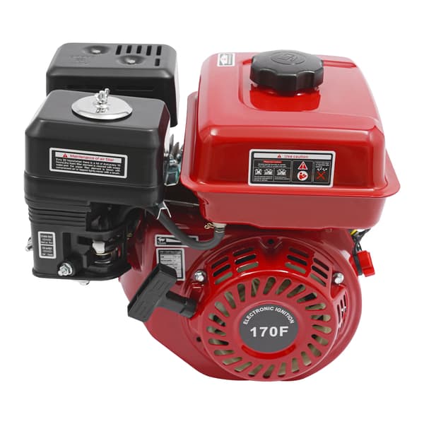 Benzinmotor, 7,5HK, 210CC Ydelse,Rød