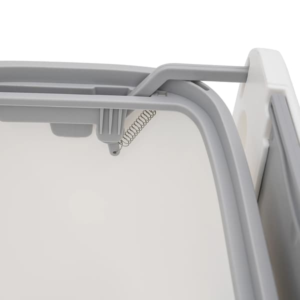 Soptunna, Väggmonterbar, Luktfri Design,9L, VIT