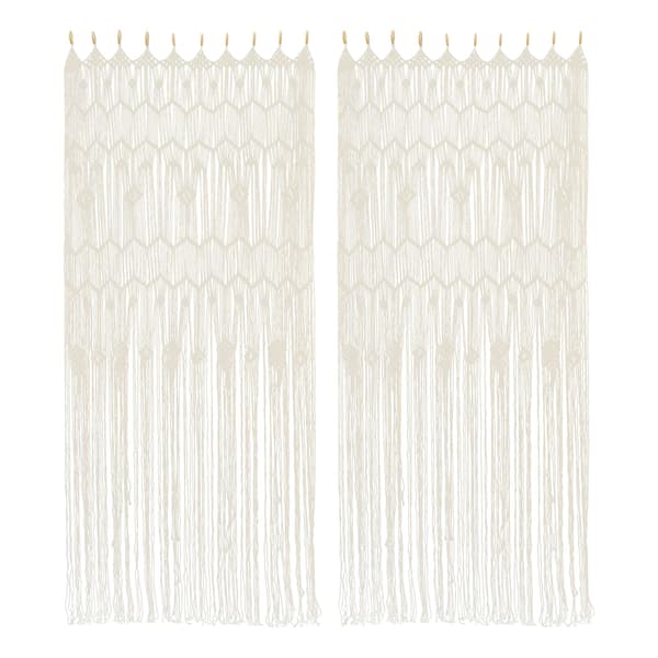 Dörrgardin, Elegant Design, Mångsidig Användning,VIT, W100cm*H200cm