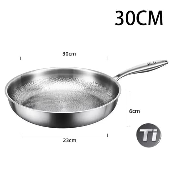 Stegepande, Titaniumlegering, Non-stick Design,30CM