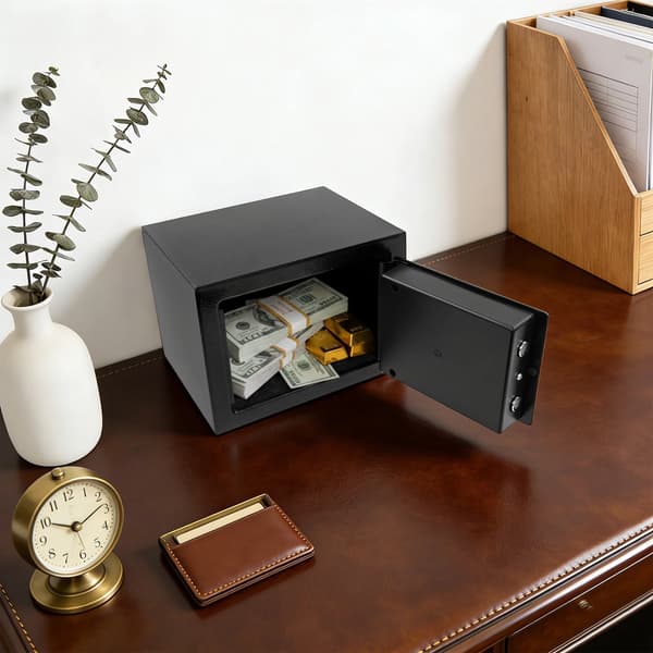 Säkerhetsbox, Hållbart Q235 Stål, Vattentät Design,svart