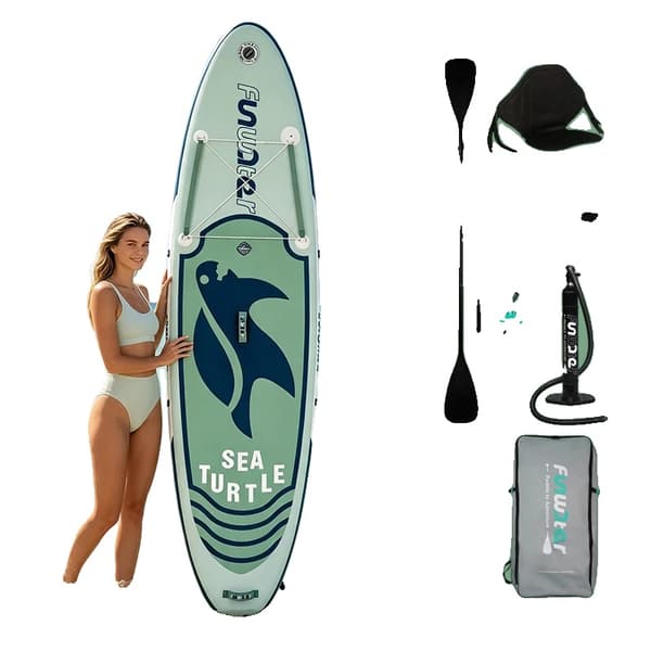Oppustelig Paddle Board, Skridsikker Overflade, Letvægtsdesign,Blå