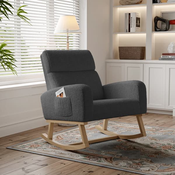Gungstol, Sammetmaterial, Ergonomisk Design,MÖRKT GRÅ