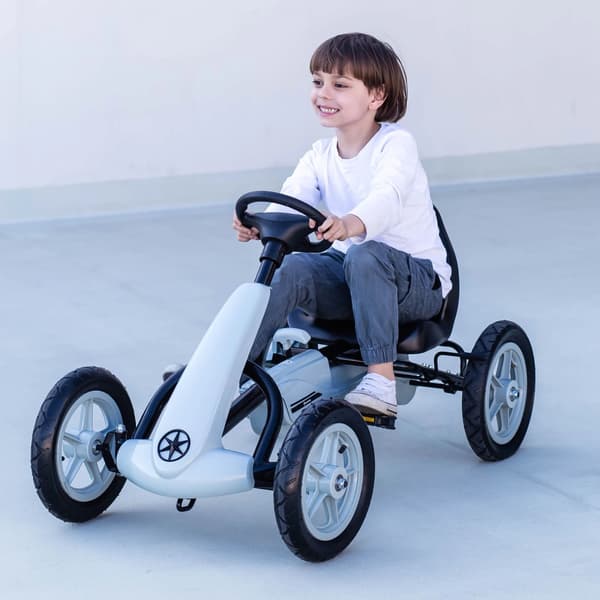 Pedal Go-Kart, Justerbart Sæde, Robust Design,GRÅ