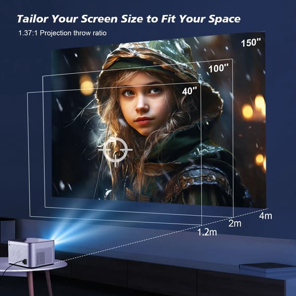 Projektor, Full HD, Smarte funktioner,EU stik, HY350