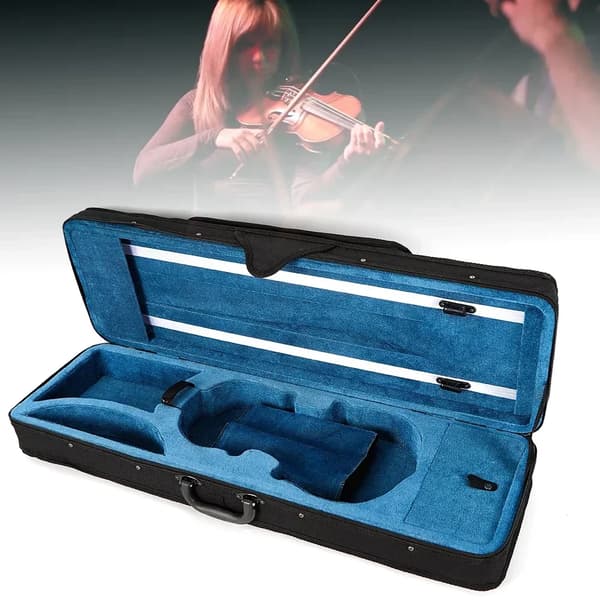 Violinetui, Blød Indvendig, Rygsækrem,sort