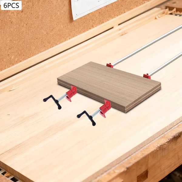 Rørklemmer, Jernmateriale, 6-delt Sæt, 3/4" Rørkompatibilitet, Bred Klemrange, Stabil Base