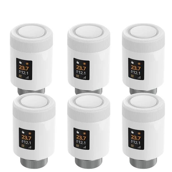 Termostatisk radiatorventil, Wi-Fi 6-forbindelse, energieffektiv,WiFi-6PCS