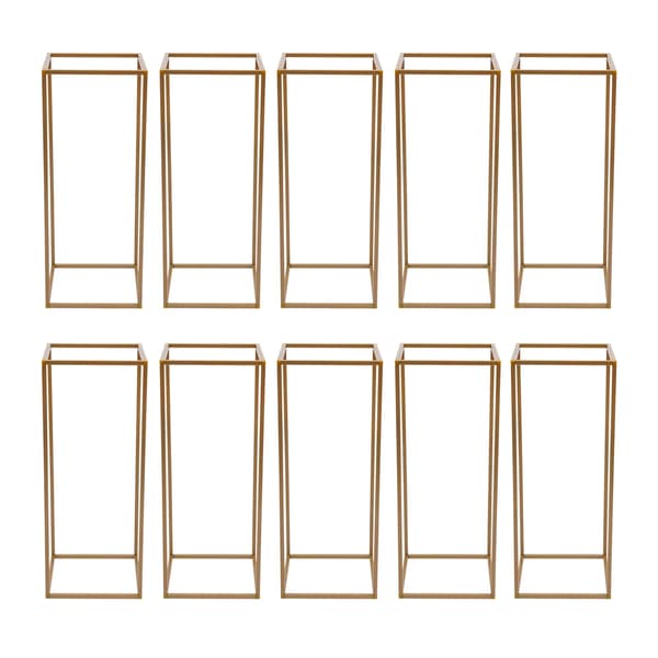 Blomsterstande, Elegant Design, 10-delt Sæt,Gylden