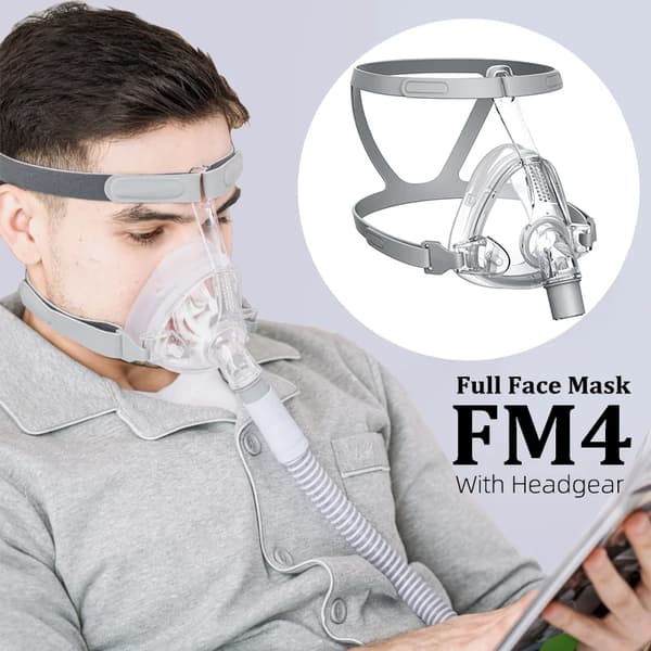 CPAP-mask, lätt design, bekväm passform,M STORLEK