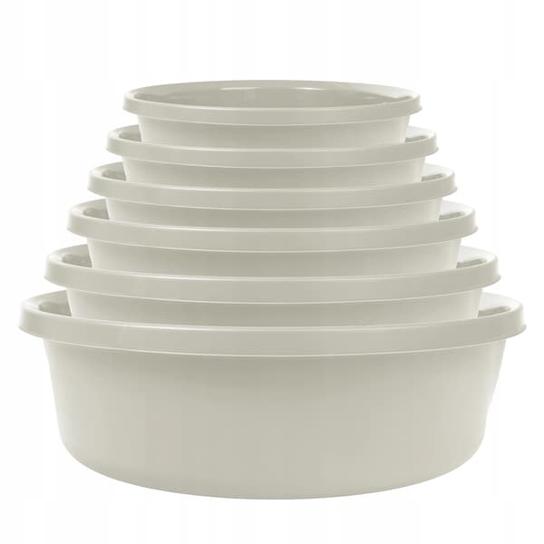 Plastskål, 2L kapacitet, hållbar och stilren,VIT