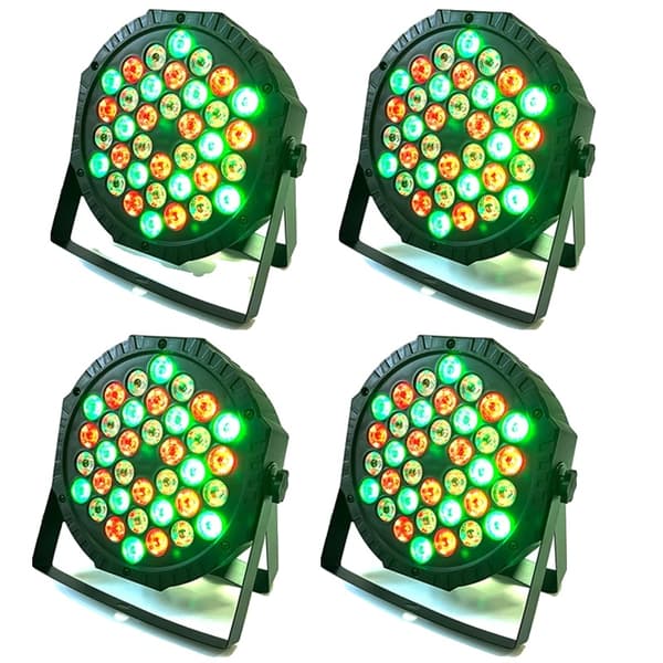 Scene Belysning, RGB Farveeffekter, DMX Kontrol,EU Stik-a, 4 PCS B