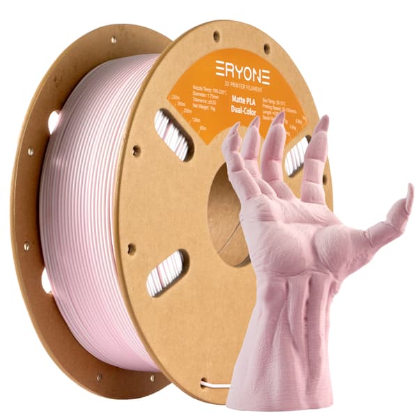 PLA Filament, 1,75 mm Diameter, Høj Præcision,Pink Hvid