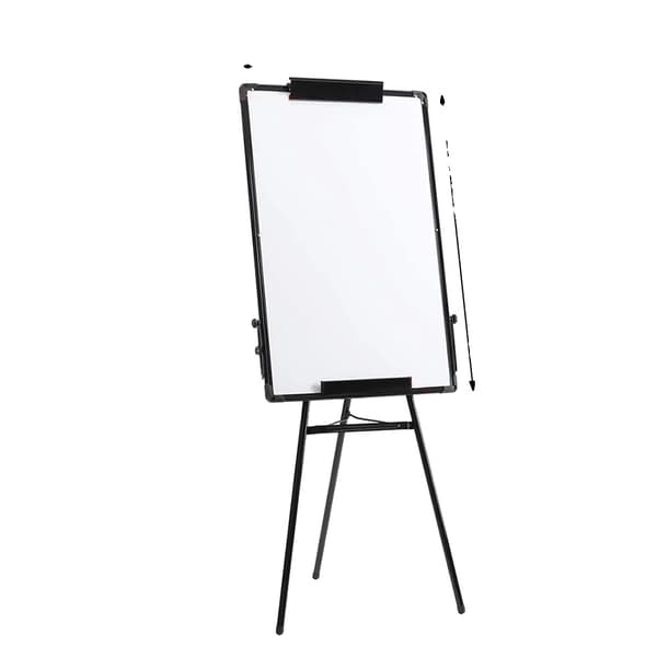 Whiteboard, Magnetisk Yta, Justerbar Höjd,Svart