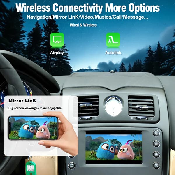CarPlay-adapter, understøtter Android Auto, multimedieintegration,Maserati 2008-2012