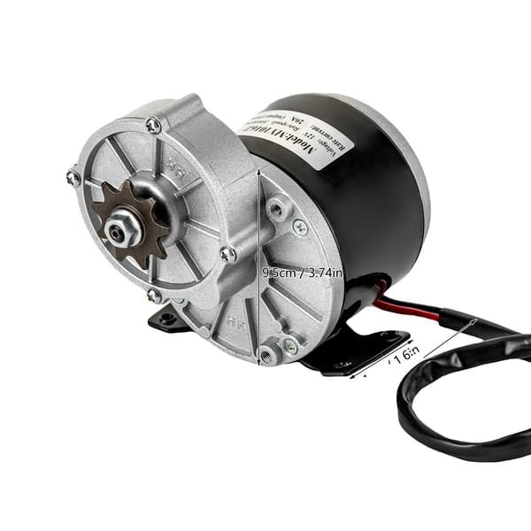 Elektrisk Motor, 250W Effekt, 12V Spænding,Sølv