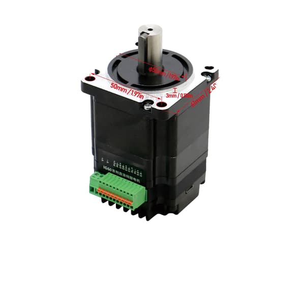 Servomotor, 2-fas, borstlös DC-kontroll,8mm-a, IG60S-100W
