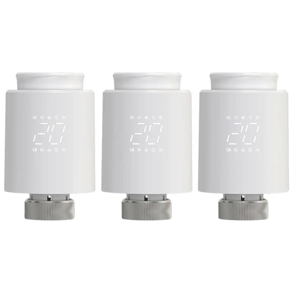 Radiator Termostat, Smart Kontroll, Röstassistent Kompatibel,3PCS