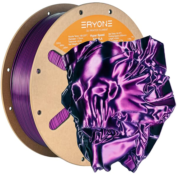 Filament, 1,75 mm Diameter, Høj Kvalitet,Lilla   Sort