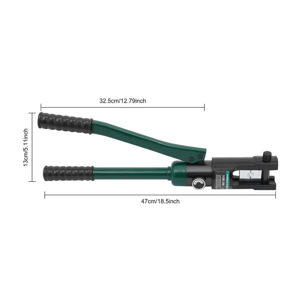 Hydraulisk Crimping Værktøj, 120KN Crimping Kraft, 11 Sæt Døds,sort