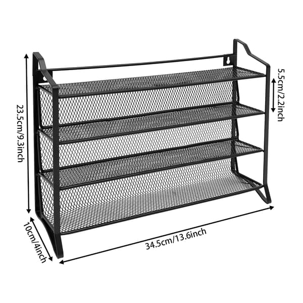 Krydderihylde, 4-lags Organizer, Moderne Design,4-niveau