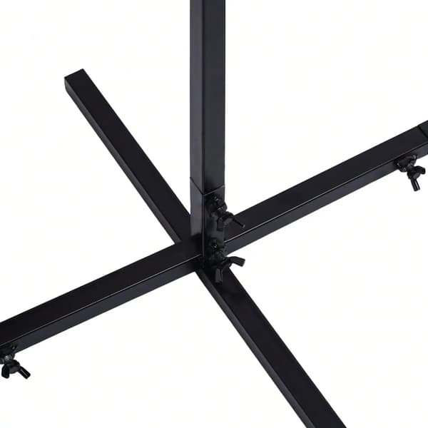 Bröllopsbåge, Hållbar Järnram, Modern Fyrkantig Design,L, svart