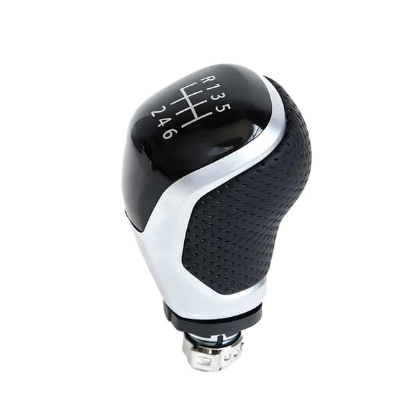 Gear Shift Knob, Ergonomisk Design, Universel Kompatibilitet,Sølv 6 Gear B