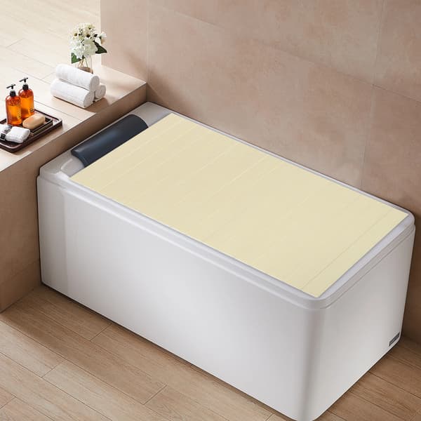 Badekar Dæksel, Foldbart Design, Alsidig Opbevaring,GUL