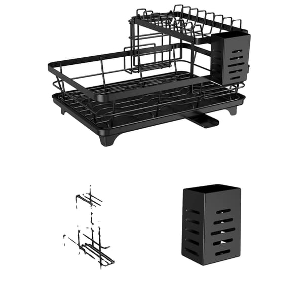 Diskställ, Kolfiberstål, Platsbesparande Design,2 nivå