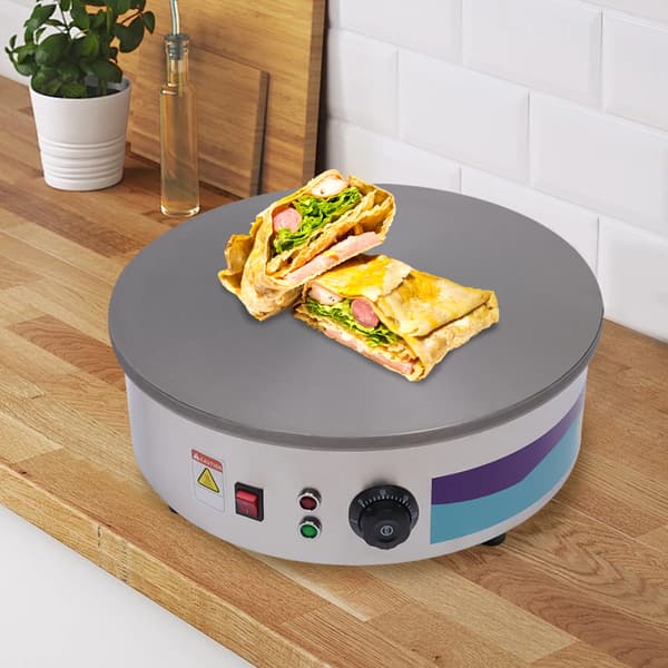 Crepe Maker, Non-Stick Overflade, Høj Effekt,Lys Grå, EU