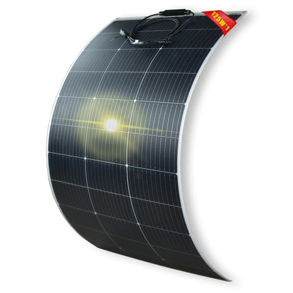 Flexibel solpanel, lättviktig, hög effektivitet,1PCS  125W