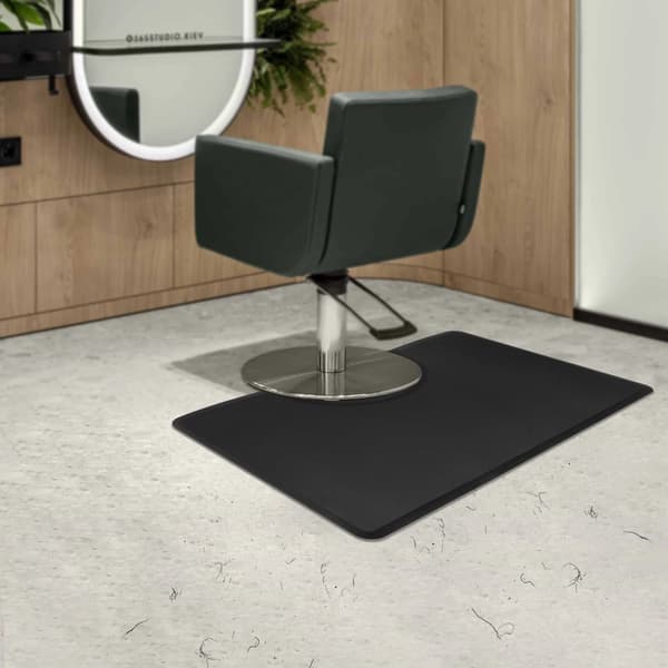 Salon Gulvmåtte, Ergonomisk Design, Skridsikker Overflade,sort