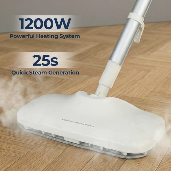 Steameri, 1200W Teho, Nopea Lämpeneminen,220V-240V EU Plug, VALKOINEN