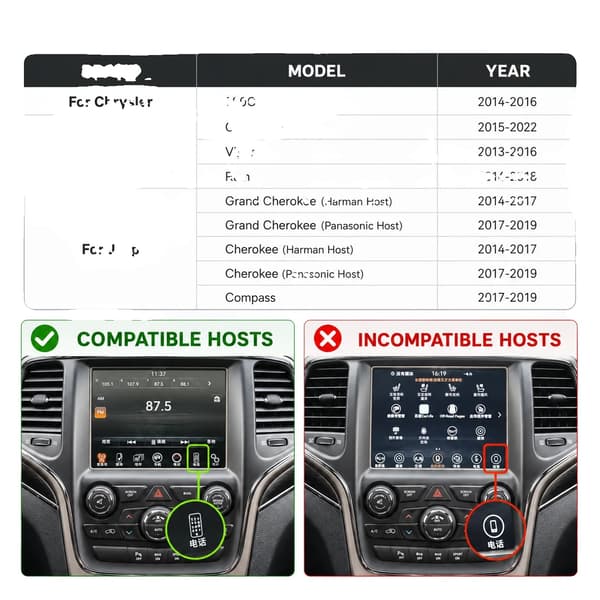 Decoderboks, Trådløs CarPlay, Android Auto,Til Dodge