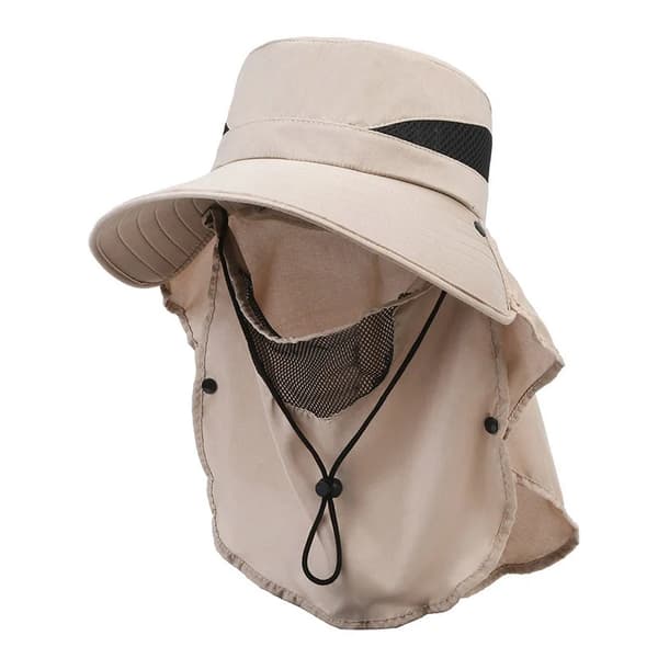Bucket Hat, Solbeskyttelse, Åndbart Materiale,Khaki