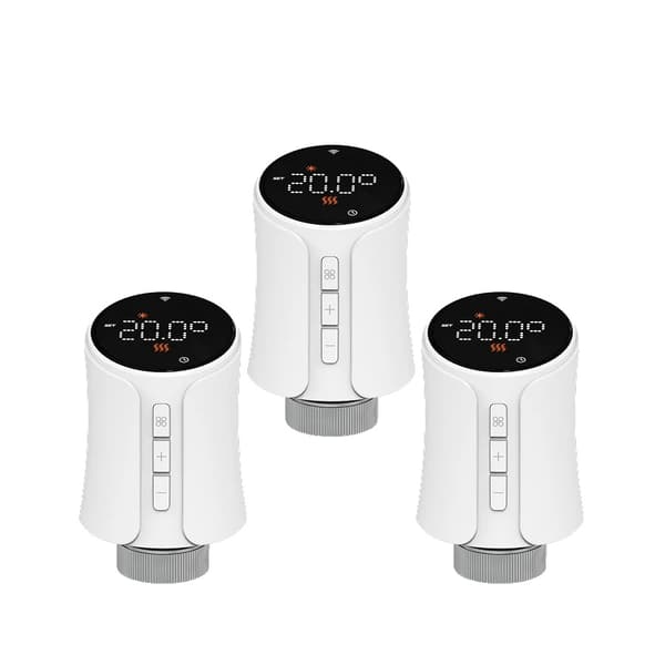 Smart Termostataktuator, Appkontroll, Röstassistentkompatibel,Zigbee-3PCS