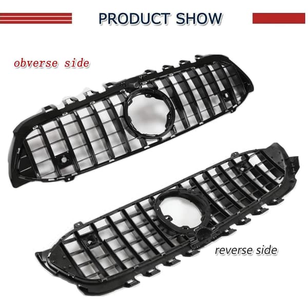 Front Bumper Gitter, GT Stil, Direkte Erstatning,sort