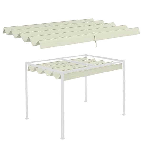 Pergola Tag, Holdbart Polyester, UV Beskyttelse,286X245 cm, Fløde