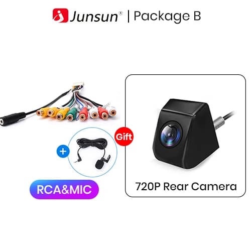 Bilstereoadapter, RCA-utgång, Aux-ingångsfunktion,RCA MIC Bakre Kamera