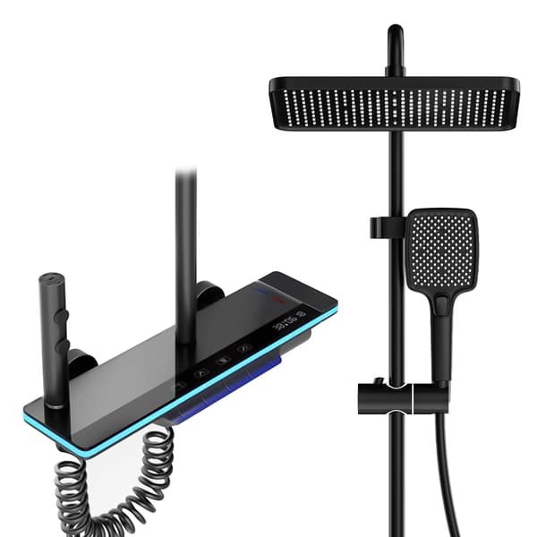 Bruserarmatur System, Digital Temperaturvisning, Vandkraftgenerering,Sort