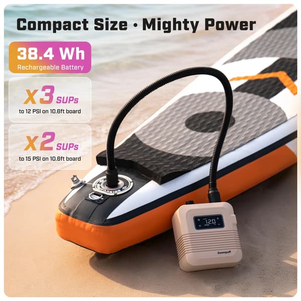 Luftpump, 20PSI Max, Uppladdningsbart Batteri,D27PRO