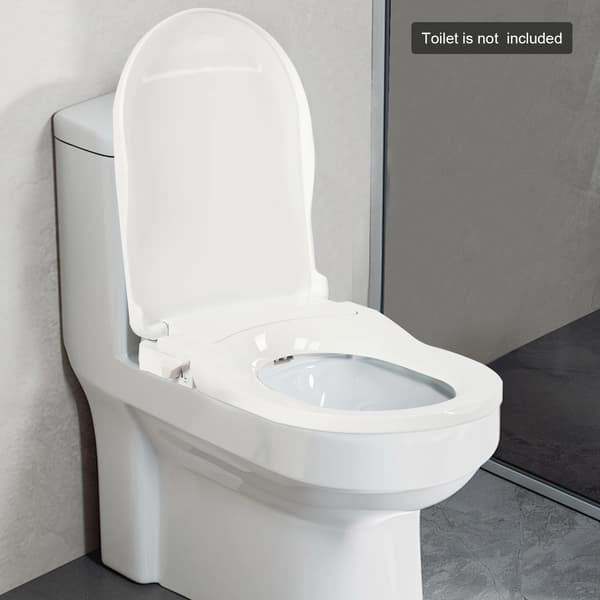 Toalettsits, Dubbelmunstycke Bidet, Justerbar Passform,VIT