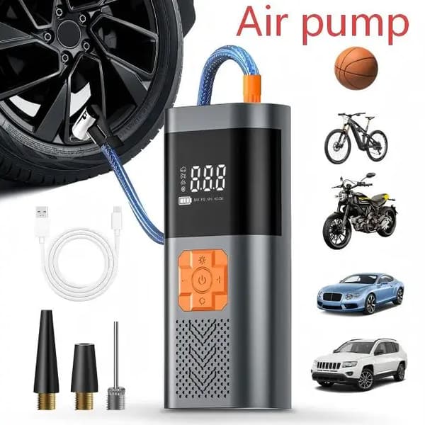 Startkablar, Däckpump, Nödkraftbank,Luftpump